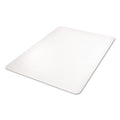 deflecto All Day Use Chair Mat - Hard Floors, 45 x 53, Rectangle, Clear