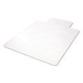 deflecto EconoMat All Day Use Chair Mat for Hard Floors, 45 x 53, Wide Lipped, Clear
