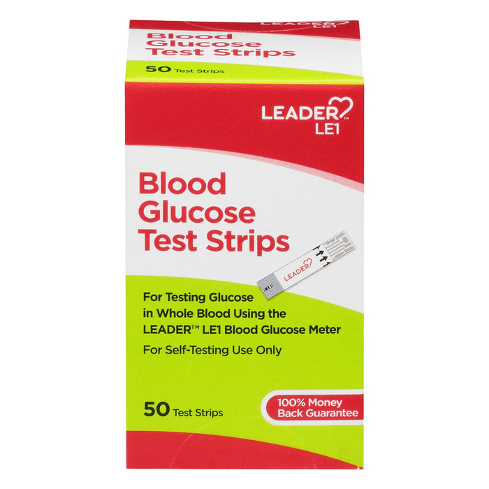 Leader Blood Glucose Test Strips by Pasteur Pharmacy
