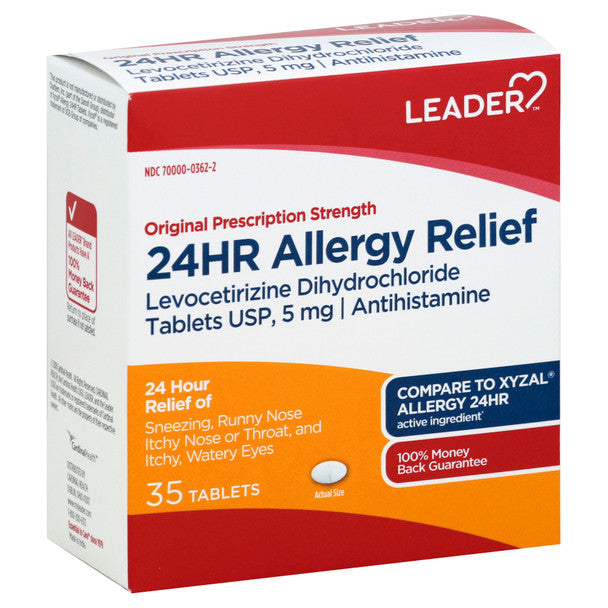Leader 24hr Allergy Relief Tablets, 35ct 096295134124A701 by Pasteur Pharmacy