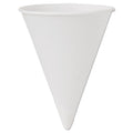 Dart Cone Water Cups, Cold, Paper, 4 oz, White, 200/Bag, 25 Bags/Carton