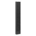 Safco Steel Magazine Rack, 23 Compartments, 10w x 4d x 65.5h, Black