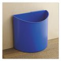 Safco Desk-Side Recycling Receptacle, 3 gal, Black/Blue