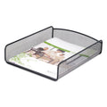 Safco Onyx Desk Tray, 1 Section, Letter Size Files, 9.25" x 11.75" x 2.5", Black