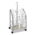 Safco Wire Roll/Files, 20 Compartments, 18w x 12.75d x 24.5h, Gray