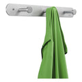 Safco Nail Head Wall Coat Rack, Three Hooks, Metal, 18w x 2.75d x 2h, Satin