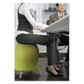 Safco Zenergy Ball Chair, Backless, Supports Up to 250 lb, Grass Fabric Seat, Silver Base