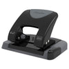 Swingline 20-Sheet SmartTouch Two-Hole Punch, 9/32" Holes, Black/Gray