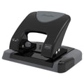 Swingline 20-Sheet SmartTouch Two-Hole Punch, 9/32" Holes, Black/Gray