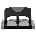 Swingline 45-Sheet SmartTouch Three-Hole Punch, 9/32" Holes, Black/Gray