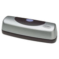 Swingline 15-Sheet Electric/Battery Portable Desktop Punch, Three-Holes, 9/32" Holes, Silver/Black