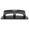 Swingline 20-Sheet SmartTouch Three-Hole Punch, 9/32" Holes, Black/Gray