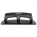 Swingline 20-Sheet SmartTouch Three-Hole Punch, 9/32" Holes, Black/Gray