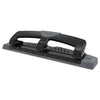 Swingline 12-Sheet SmartTouch Three-Hole Punch, 9/32" Holes, Black/Gray