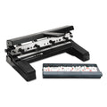 Swingline 40-Sheet Heavy-Duty Two- to Four-Hole Adjustable Heavy-Duty Paper Punch, 9/32" Holes, Black