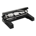 Swingline 40-Sheet Heavy-Duty Two- to Four-Hole Adjustable Heavy-Duty Paper Punch, 9/32" Holes, Black