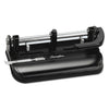 Swingline 32-Sheet Lever Handle Heavy-Duty Two- to Seven-Hole Punch, 9/32" Holes, Black
