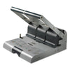 Swingline 160-Sheet Antimicrobial Protected High-Capacity Adjustable Punch, Two- to Three-Hole, 9/32" Holes, Putty/Gray