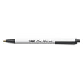 BIC Clic Stic Ballpoint Pen Value Pack, Retractable, Medium 1 mm, Black Ink, White Barrel, 24/Pack