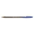 BIC Cristal Xtra Bold Ballpoint Pen, Stick, Bold 1.6 mm, Blue Ink, Clear Barrel, Dozen