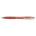 BIC GLIDE Ballpoint Pen, Retractable, Medium 1 mm, Red Ink, Red Barrel, Dozen