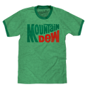 Vintage Mt Dew Ringer T-Shirt - Green by Tee Luv