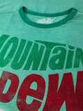 Vintage Mt Dew Ringer T-Shirt - Green by Tee Luv