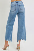 Daphne High Rise Crop Wide Jeans by Boutique 23