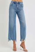 Daphne High Rise Crop Wide Jeans by Boutique 23