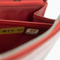 Chanel Red Coco Mark Lambskin Studs Round Zipper Long Wallet #2241 by Bolt Boutique