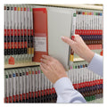 Smead End Tab Pressboard Classification Folders with SafeSHIELD Coated Fasteners, 1 Divider, Legal Size, Gray-Green, 10/Box