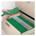 Smead 100% Recycled Pressboard Classification Folders, 2 Dividers, Letter Size, Green, 10/Box