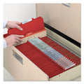 Smead Eight-Section Pressboard Top Tab Classification Folders with SafeSHIELD Fasteners, 3 Dividers, Letter Size, Bright Red, 10/BX