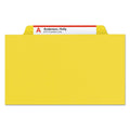 Smead Eight-Section Pressboard Top Tab Classification Folders with SafeSHIELD Fasteners, 3 Dividers, Legal Size, Yellow, 10/Box