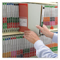 Smead End Tab Pressboard Classification Folders with SafeSHIELD Coated Fasteners, 3 Dividers, Letter Size, Gray-Green, 10/Box