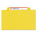 Smead 6-Section Pressboard Top Tab Pocket-Style Classification Folders with SafeSHIELD Fasteners, 2 Dividers, Legal, Yellow, 10/Box