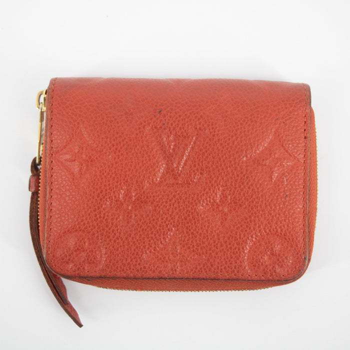 Louis Vuitton Red Empreinte Zippy Coin Case #2245 by Bolt Boutique