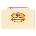 Smead Manila Four- and Six-Section Top Tab Classification Folders, 1 Divider, Letter Size, Manila, 10/Box