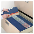 Smead 6-Section Pressboard Top Tab Pocket-Style Classification Folder, SafeSHIELD Fasteners, 2 Dividers, Legal, Dark Blue, 10/Box