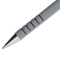 Paper Mate FlexGrip Ultra Ballpoint Pen, Stick, Fine 0.8 mm, Black Ink, Gray Barrel, Dozen
