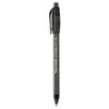 Paper Mate ComfortMate Ultra Ballpoint Pen, Retractable, Medium 1 mm, Black Ink, Black Barrel, Dozen