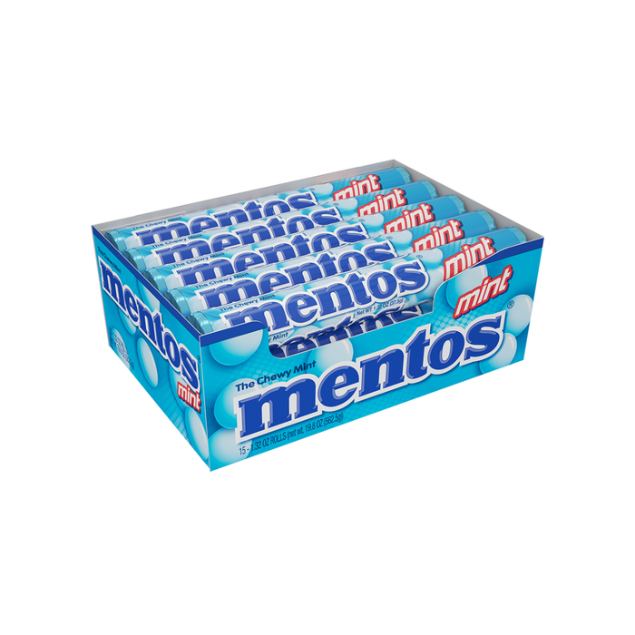 Mentos Mint Chewy Candy Rolls, 15 Count (Pack of 15) by Pasteur Pharmacy