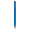 Paper Mate FlexGrip Ultra Ballpoint Pen, Retractable, Medium 1 mm, Blue Ink, Blue Barrel, Dozen