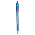 Paper Mate FlexGrip Ultra Ballpoint Pen, Retractable, Medium 1 mm, Blue Ink, Blue Barrel, Dozen