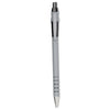 Paper Mate FlexGrip Ultra Ballpoint Pen, Retractable, Medium 1 mm, Black Ink, Black/Gray Barrel, Dozen