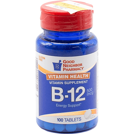 Good Neighbor Pharmacy GNP Vitamin B-12 500 Mcg, 100 Tabs by Pasteur Pharmacy