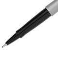 Paper Mate Flair Felt Tip Porous Point Pen, Stick, Extra-Fine 0.4 mm, Black Ink, Black Barrel, Dozen