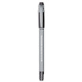 Paper Mate FlexGrip Ultra Ballpoint Pen, Stick, Medium 1 mm, Black Ink, Gray Barrel, Dozen