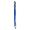 Paper Mate FlexGrip Elite Ballpoint Pen, Retractable, Fine 0.8 mm, Blue Ink, Blue Barrel, Dozen