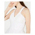 Crystal Dolls White Sleeveless V Neck Short Fit + Flare Dress Juniors 5 by Vanessa Jane